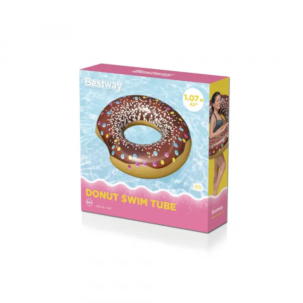 Donut Donut Swim Wheel Brown 107 cm Bestway 36118