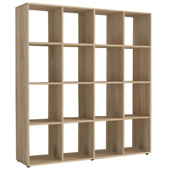 Regál SARAH Tempo kondelaRegál, bílý, DTD laminovaná, SARAH 0000085802 Tempo Kondela Dub sonoma