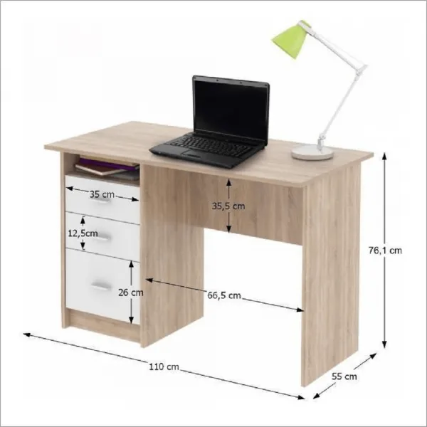 PC stôl SAMSON NEW Tempo Kondela Dub sonoma
