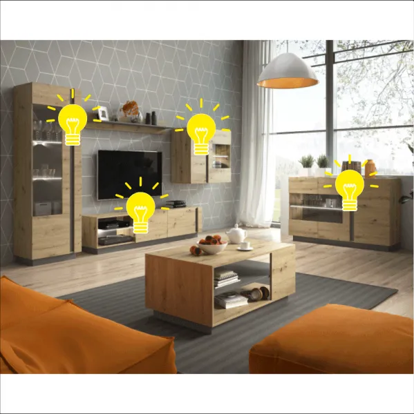 LED 1-bodové osvetlenie CITY Tempo Kondela