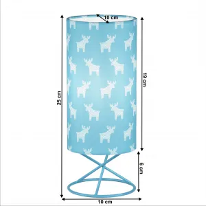 Stolová lampa AVAM Tempo Kondela Modrá