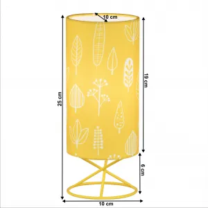 Stolová lampa AVAM Tempo Kondela Žltá