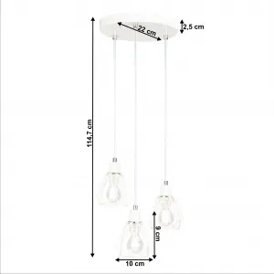 Závesná lampa OKIRA TYP 1 Tempo Kondela Biela