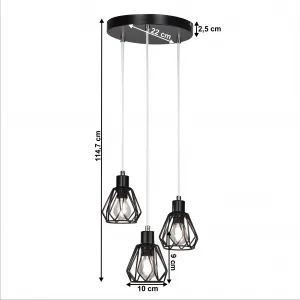Závesná lampa OKIRA TYP 1 Tempo Kondela Čierna