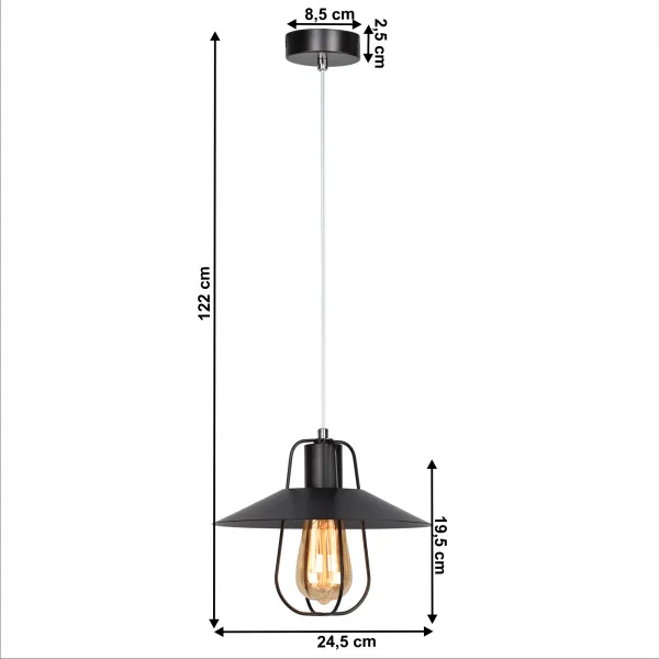 Závesná lampa TINAN Tempo Kondela Čierna