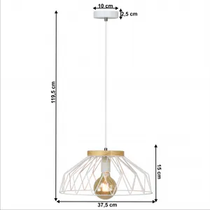 Závesná lampa TREX TYP 2 Tempo Kondela Biela