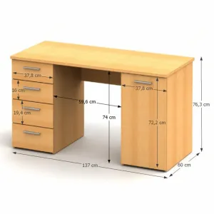 Písací stôl EUSTACH NEW Tempo Kondela