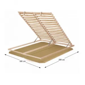 Výklopný lamelový rošt BASIC FLEX 3 ZÓNOVÝ Tempo Kondela 160 x 200 cm