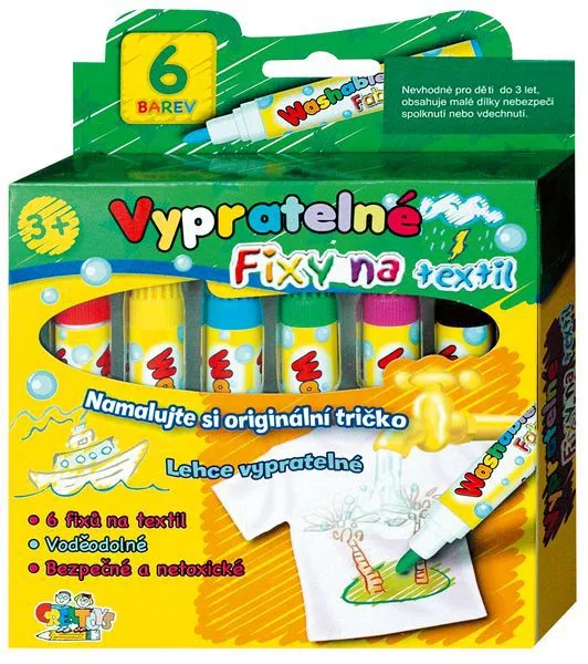 Fixky na textil Teddies 6 ks