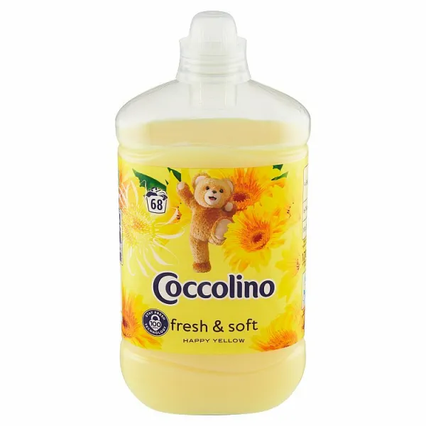 Coccolino Happy Yellow koncentrovaný avivážny prípravok 68 praní 1700 ml
