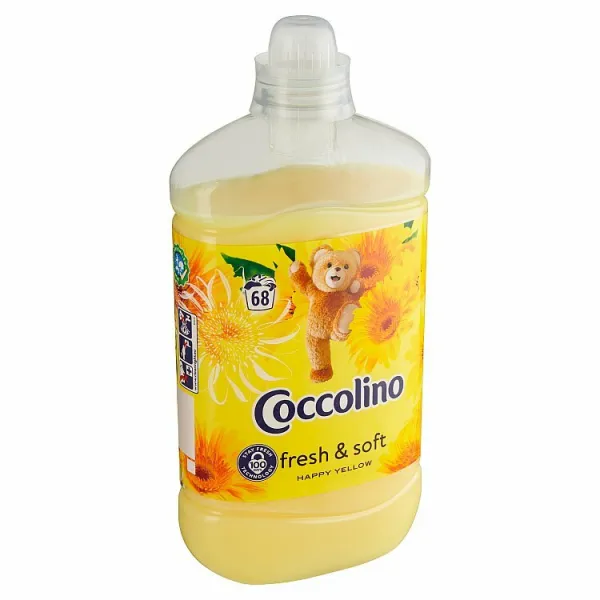 Coccolino Happy Yellow koncentrovaný avivážny prípravok 68 praní 1700 ml