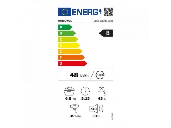 Whirlpool TDLRB 6252BS EU/N