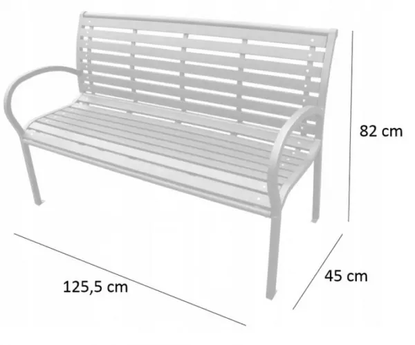 Garden Line Zahradní lavička CIEM tmavě hnědá