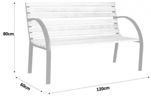 Garden Line Zahradní lavička SVIHEJ 120 cm dřevěná