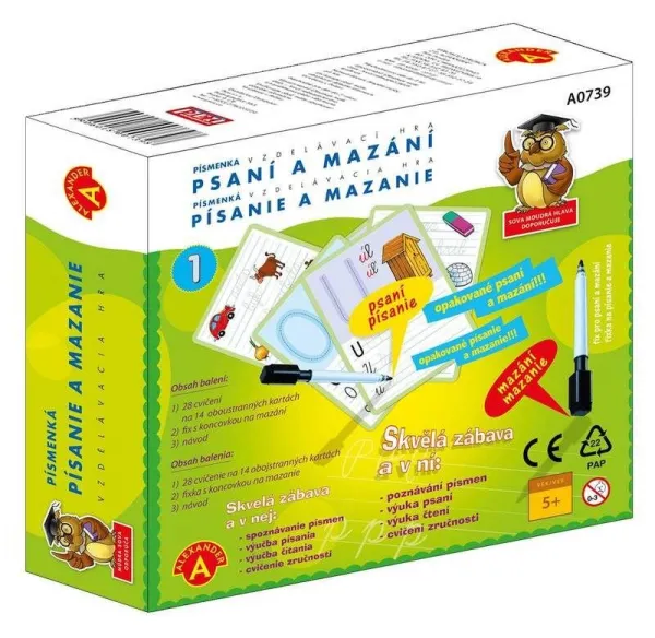 Hra Pexi Alexander Psaní a mazání 1 písmena