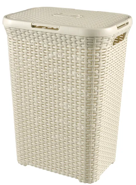 Kôš Curver® NATURAL STYLE 60L, krémový, 44x34x61 cm, na bielizeň, prádlo 2211370