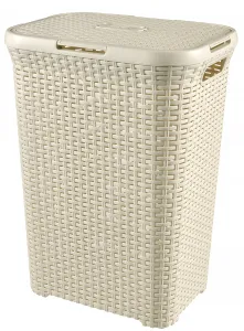 Kôš Curver® NATURAL STYLE 60L, krémový, 44x34x61 cm, na bielizeň, prádlo 2211370