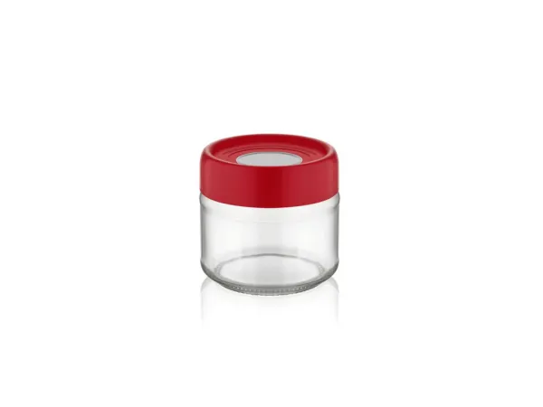 MAKRO - Dóza sklo 300ml s vekom rôzne farby