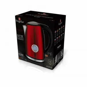 Berlinger Haus Rýchlovarná kanvica s temostatom Burgundy Metallic Line, 1,7 l 