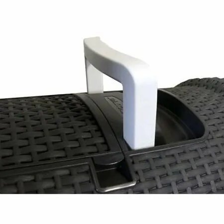 Curver WC kočka kryté domek Rattan 39x39x51cm antracit