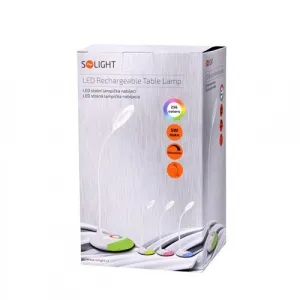 Solight LED stolná nabíjacia lampička, biela