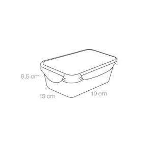 Dóza FRESHBOX 1.0 l, obdĺžniková