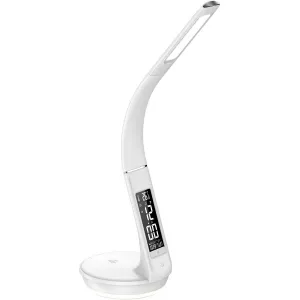 Retlux RTL 203 Stolná LED lampa s displejom a Qi dobíjaním biela, 6 W