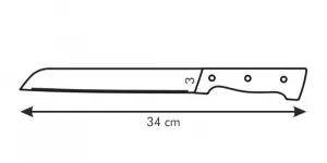 Tescoma Nôž na chlieb Home Profi 21 cm