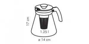 Kanvica TEO s vylúhovacími sitkami, Tescoma 1,25 l