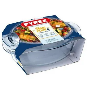 Pyrex Sklenená zapekacia misa s vekom, 5,8 l