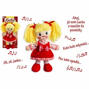 Teddies Handrová bábika Lucka, 30 cm, slovensky spievajúca 