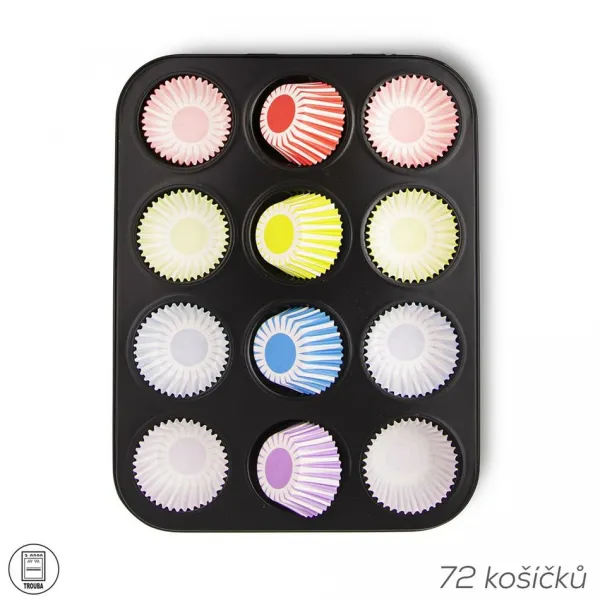 Orion Forma kov MUFFINY 12+košík cuk. papier 72 ks