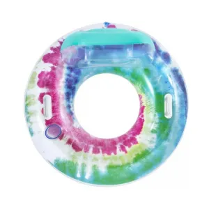 Bestway Nafukovacie kreslo s úchytmi Tie Dye, 118 x 117 cm