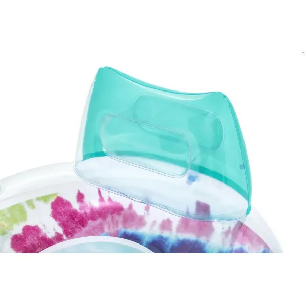Bestway Nafukovacie kreslo s úchytmi Tie Dye, 118 x 117 cm