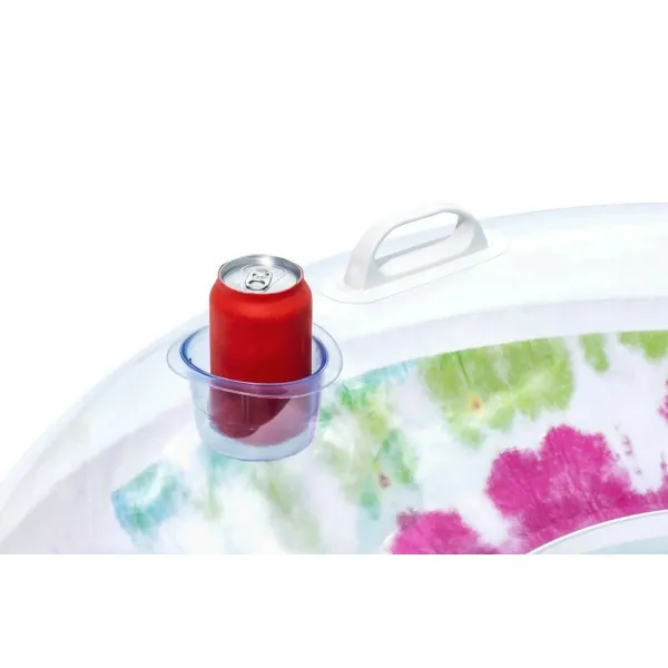 Bestway Nafukovacie kreslo s úchytmi Tie Dye, 118 x 117 cm