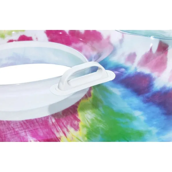 Bestway Nafukovacie kreslo s úchytmi Tie Dye, 118 x 117 cm