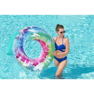 Bestway Nafukovacie kreslo s úchytmi Tie Dye, 118 x 117 cm