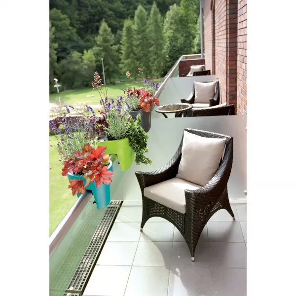 Prosperplast Kvetináč Lofly Railing biely