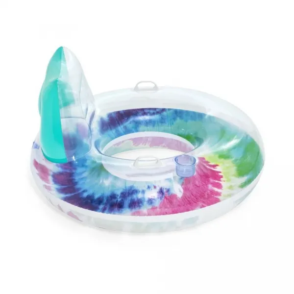 Bestway Nafukovacie kreslo s úchytmi Tie Dye, 118 x 117 cm