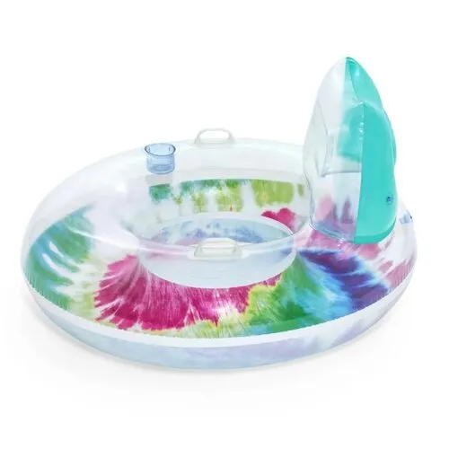 Bestway Nafukovacie kreslo s úchytmi Tie Dye, 118 x 117 cm