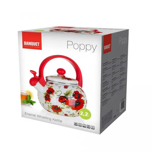 Banquet Čajník smalt Poppy, 2,2 l