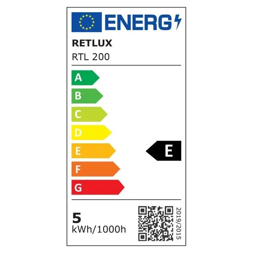 RETLUX stm.LED lamp.čiern.CCT 5W