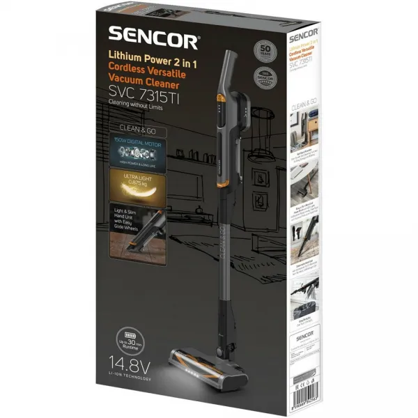 Sencor SVC 7315TI tyčový vysávač 2v1