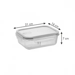 TESCOMA Dóza FRESHBOX GLASS 1.0 l, obdĺžniková 