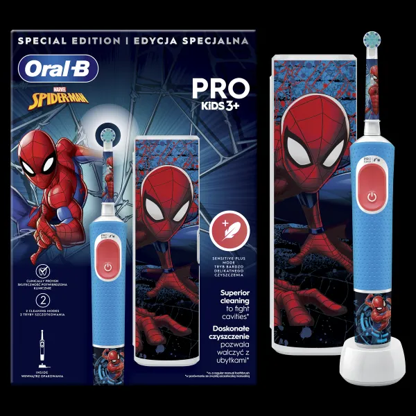 Oral-B Vitality Pro Kids Spiderman + Cestovní pouzdro