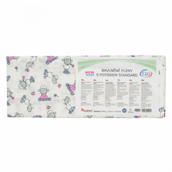 New Baby Bavlnené Plienky S Potlačou 10 Ks 