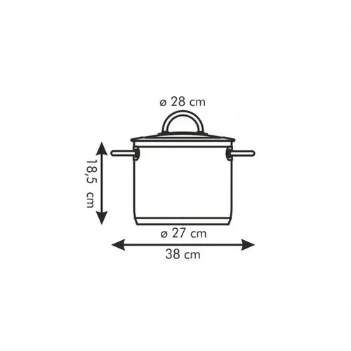 TESCOMA Hrniec VISION s pokrievkou ø28 cm, 11.0 l 