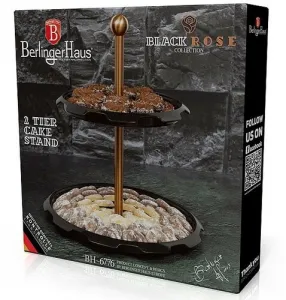 Berlinger Haus 2-poschodový stojan na cukrovinky Black Rose Collection 