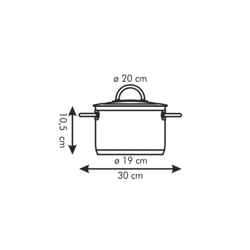 TESCOMA kastról VISION s pokrievkou ø20 cm, 3.0 l 