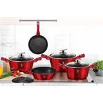 Hrniec Berlingerhaus s mramorovým povrchom a pokrievkou 20 cm Burgundy Metallic Line BH-1256